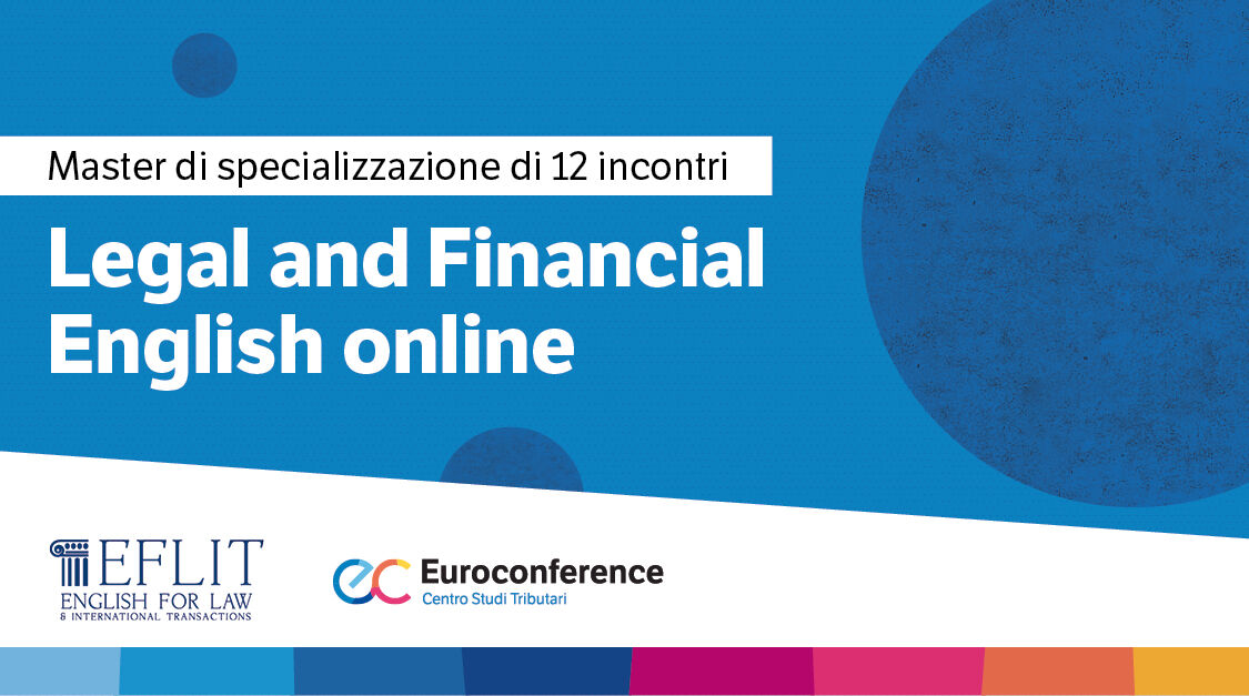 Immagine Legal and financial english online | Euroconference